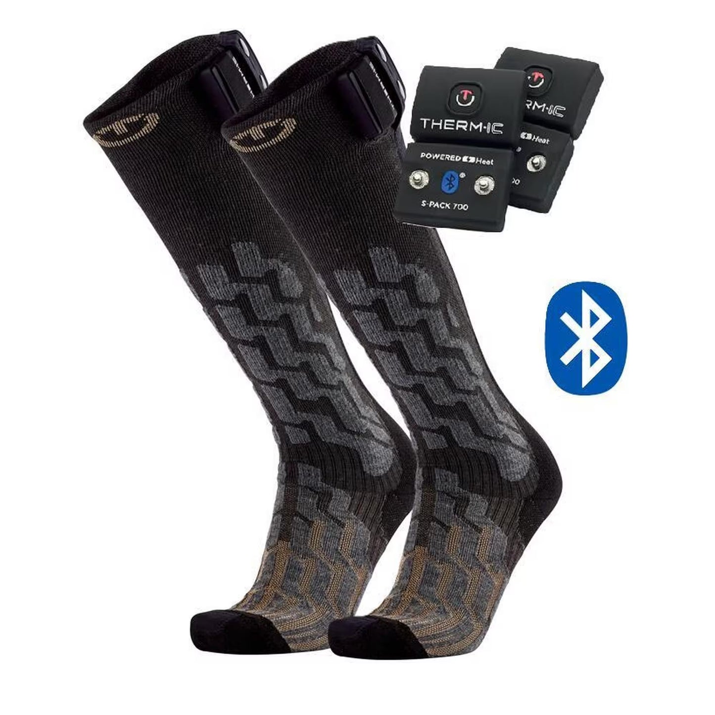 Bundle - heated ski socks Heat Fusion women + S-Pack 700B