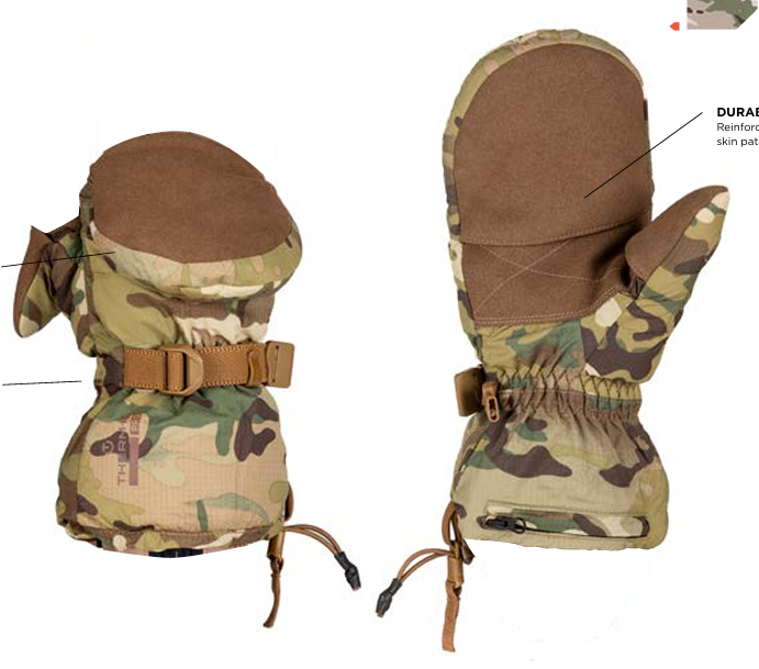 Convertible Mittens  - COVERT LT Multicamo
