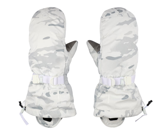 Convertible heated mittens - COVERT white