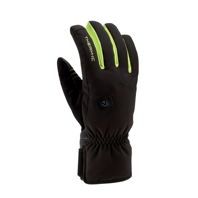 Heated ski gloves - Powergloves Ski Light Boost Black/Yellow